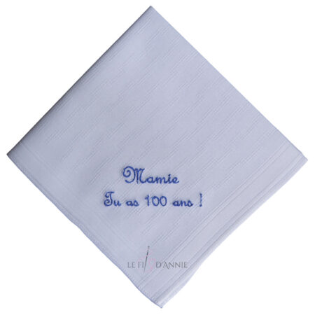 Cadeau 100 ans mouchoir