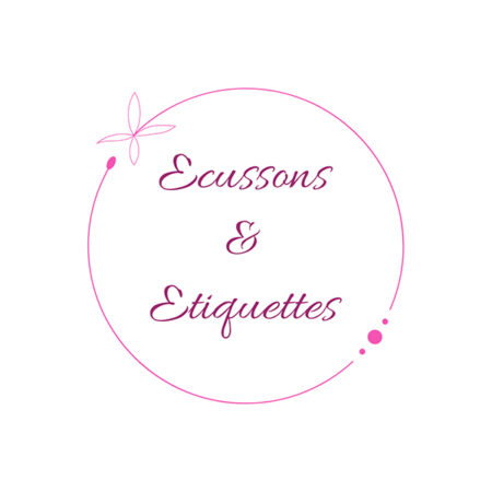 Ecusson, patch, étiquette en tissu, broderie personnalisée