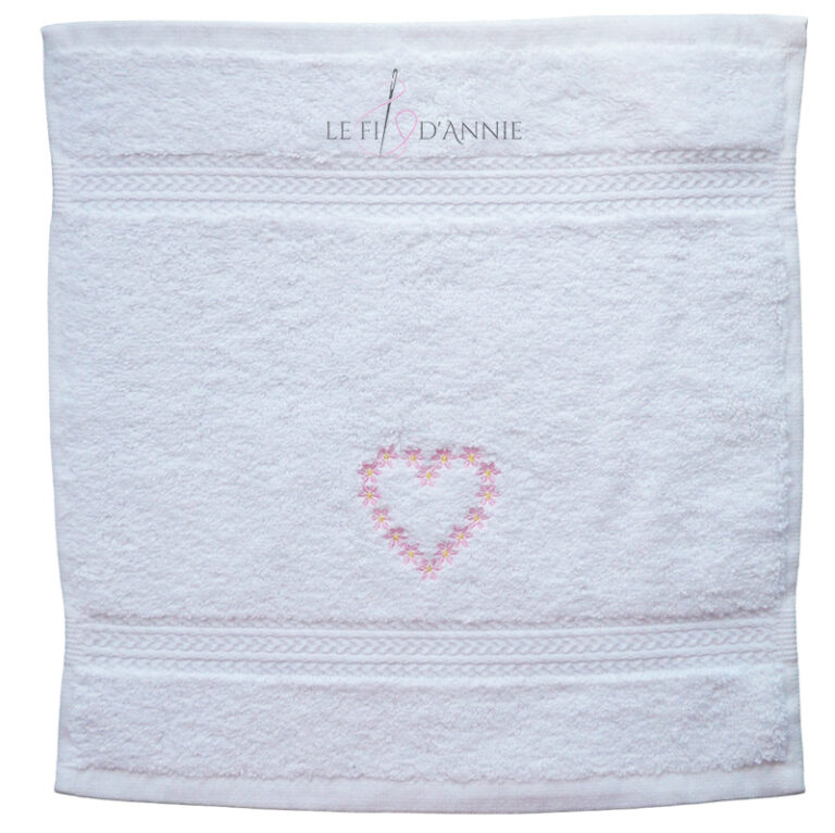 Serviette Invité Personnalisée Serviette Invité Brodée Nom - Coton Éponge 500 G/m² - 30x50 Cm - Cadeau Personnalisable Serviette éponge Brodée Nom