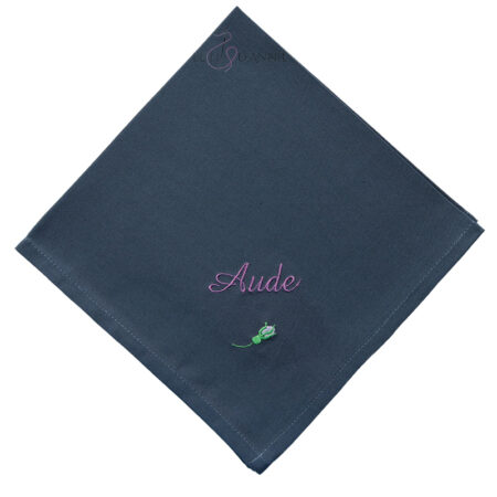 Serviette de table avec une rose