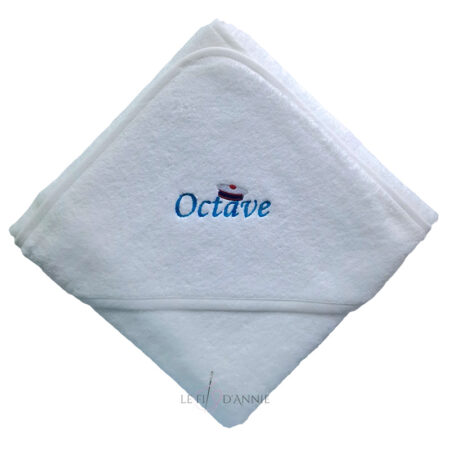 Sortie de bain avec béret de marin Octave