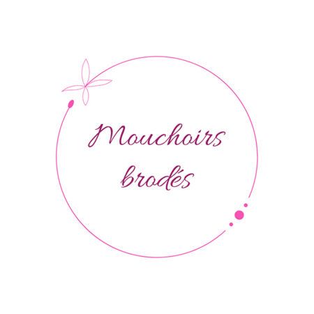Mouchoirs en tissu brodés