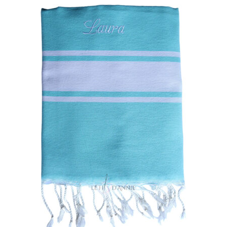 Serviette de plage personnalisation avec un prénom