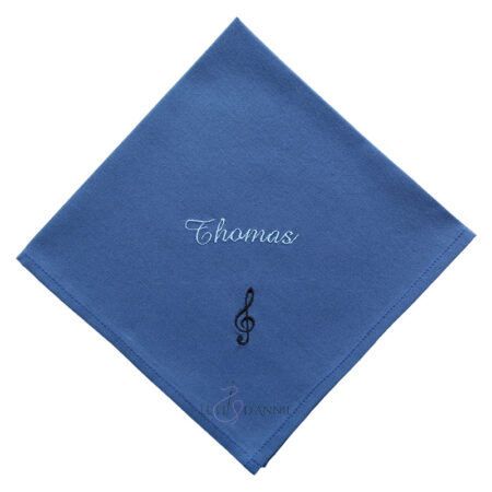 Serviette de table avec une clé de sol, idée de cadeau pour un musicien ou un chanteur