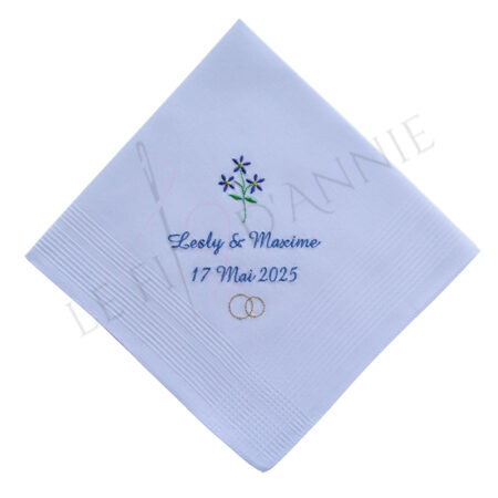 Mouchoir quelque chose de bleu pour un mariage