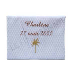 Pochette personnalisée pour une mariée