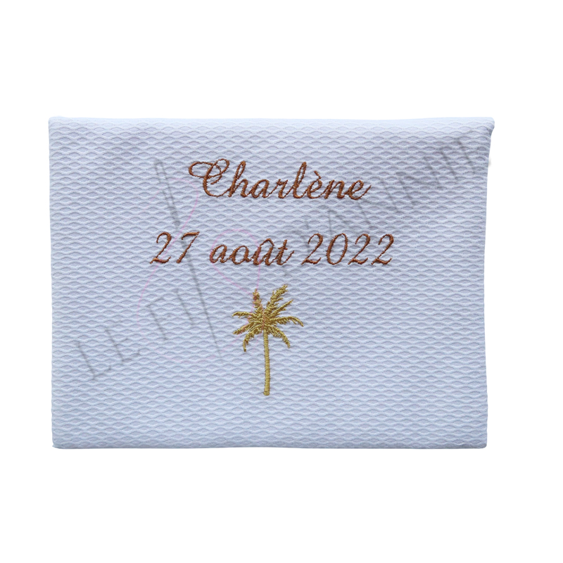 Pochette personnalisée pour une mariée