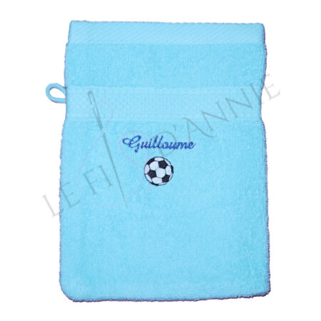 Cadeau brodé prénom ballon de foot