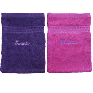 Gants de toilette personnalisés